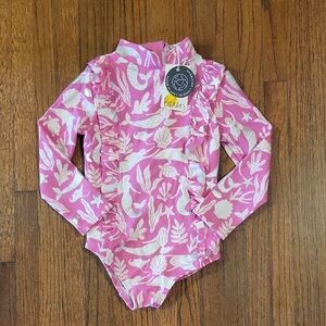 Boden Rashguard with Metallic Mermaids And Accents Swirls